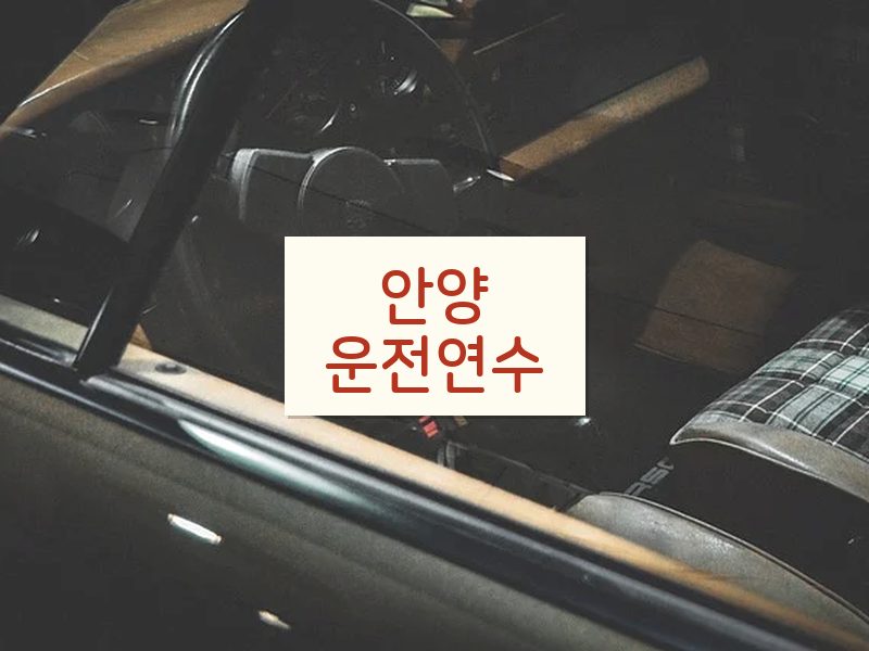 안양운전연수 후기