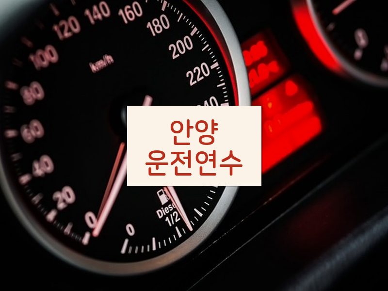 안양운전연수 후기
