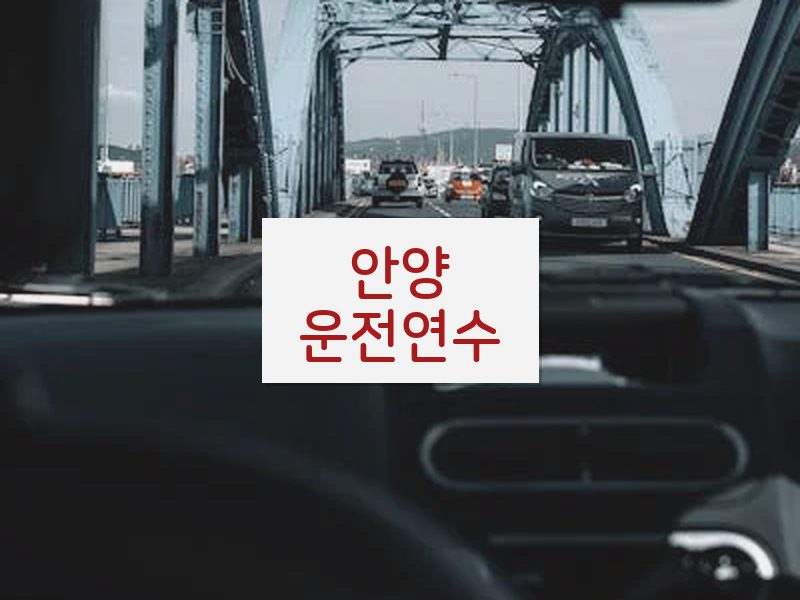 안양운전연수 후기