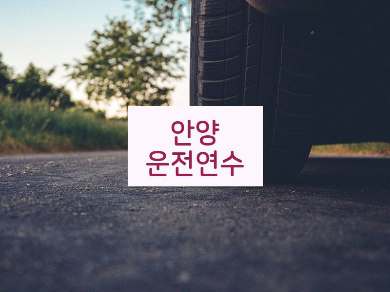 안양운전연수 후기