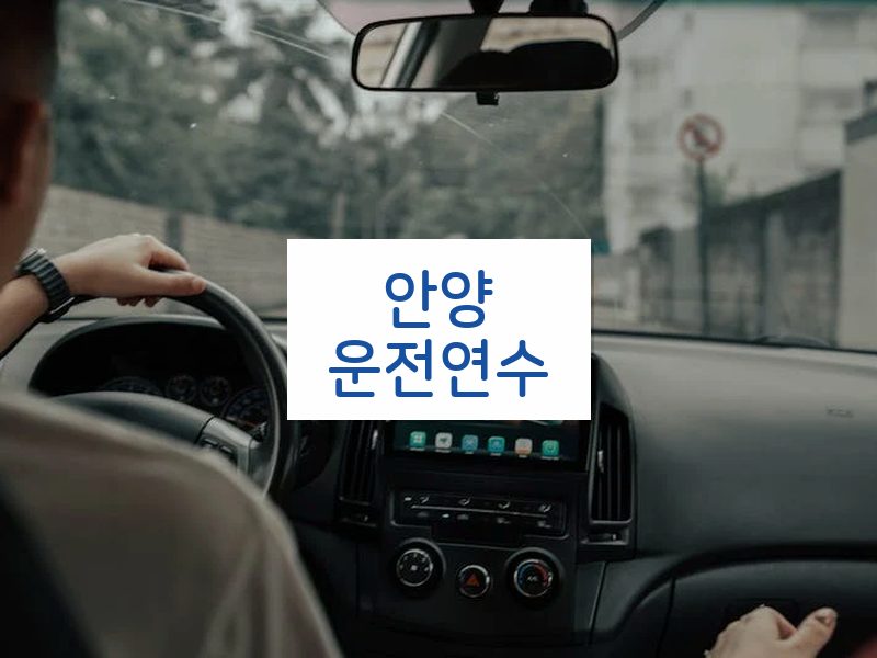 안양운전연수 후기