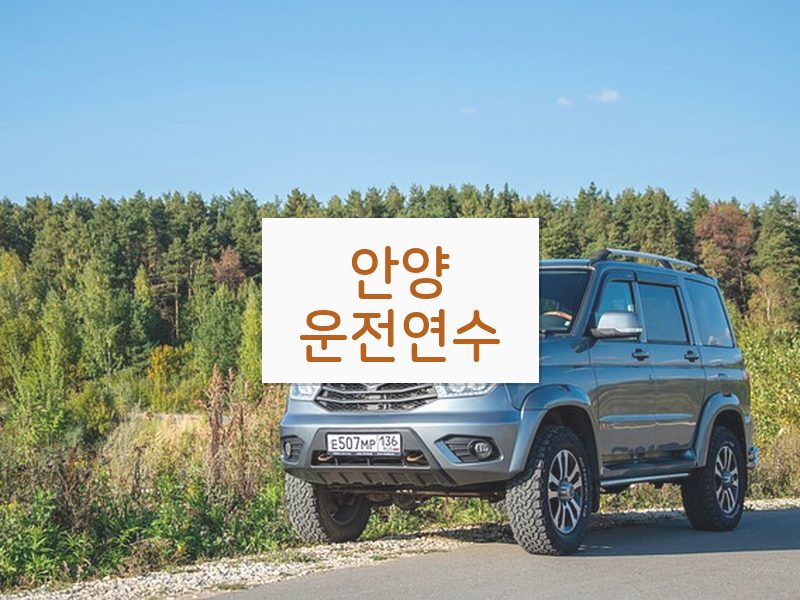 안양운전연수 후기