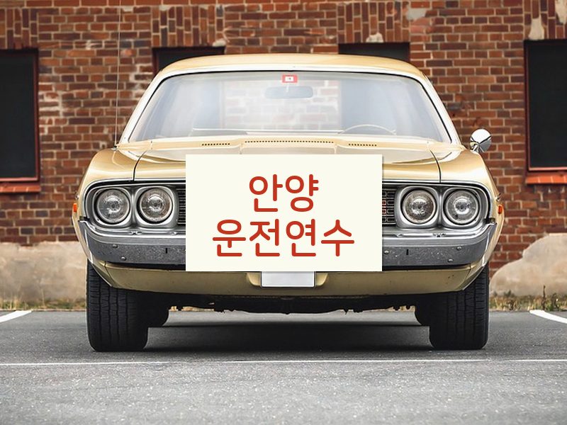 안양운전연수 후기