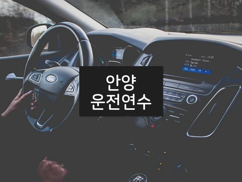 안양운전연수 후기