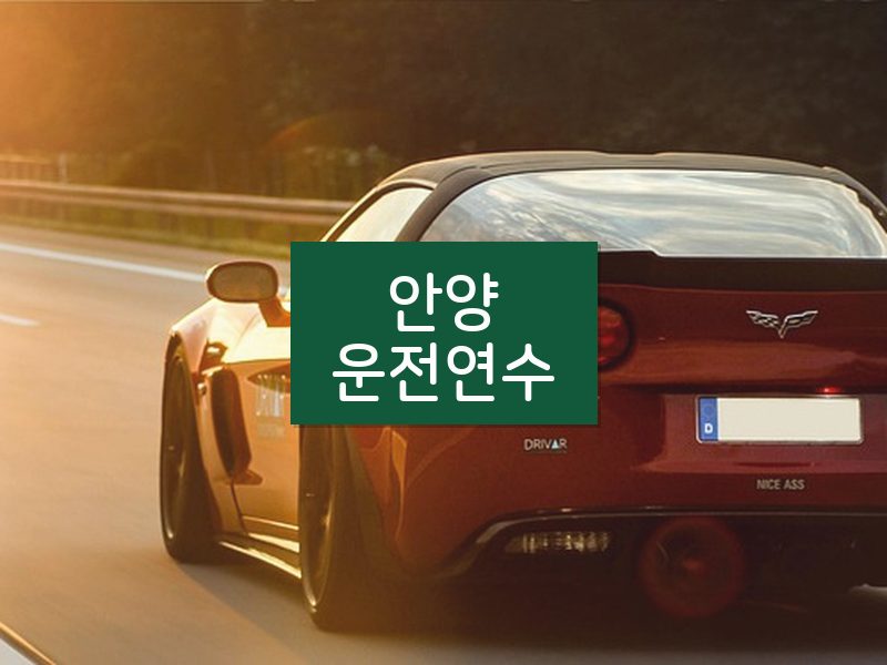 안양운전연수 후기