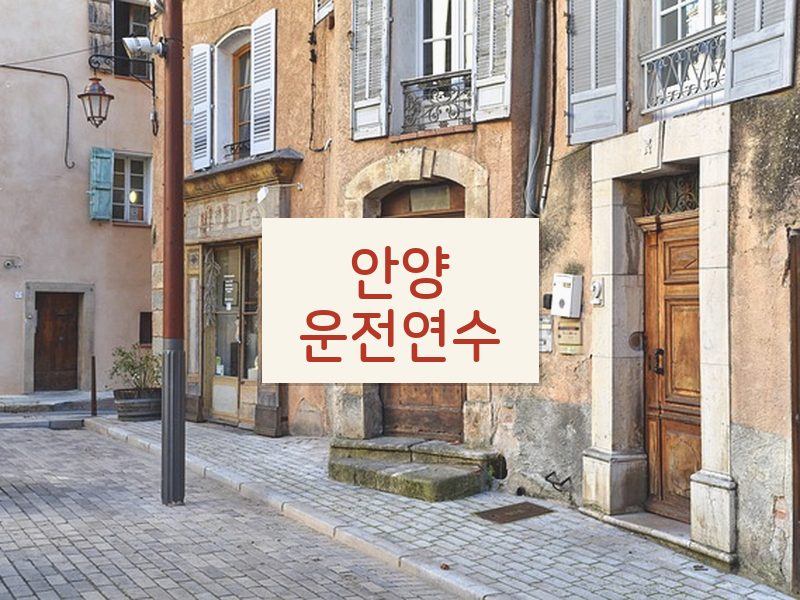 안양운전연수 후기
