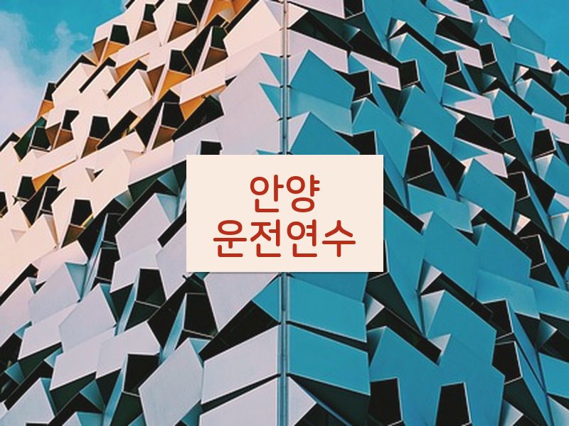 안양운전연수 후기
