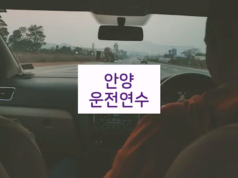 안양운전연수 후기