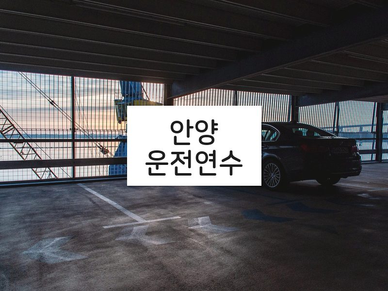 안양운전연수 후기
