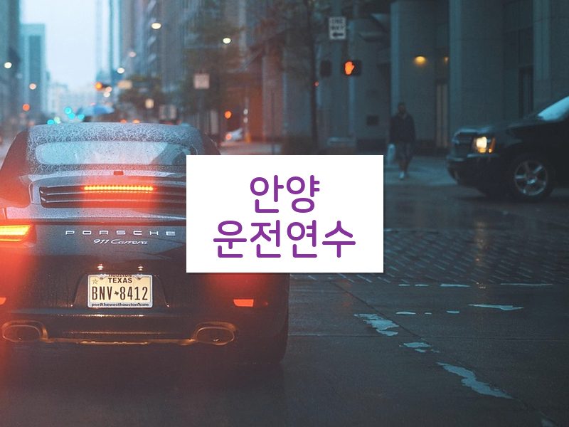 안양운전연수 후기