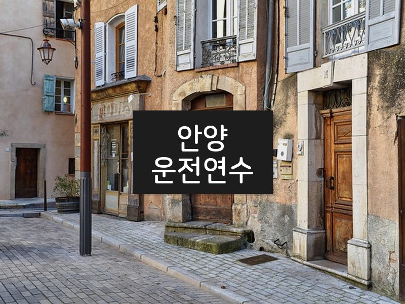 안양운전연수 후기