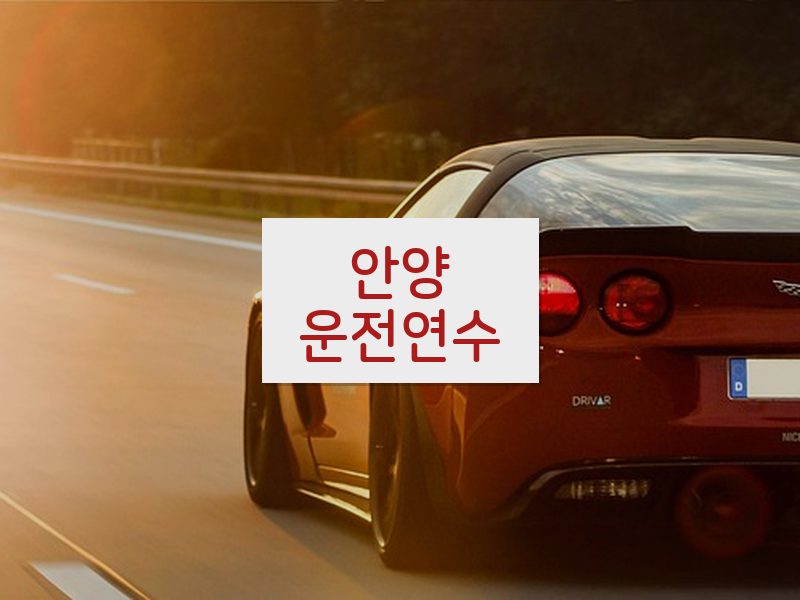 안양운전연수 후기