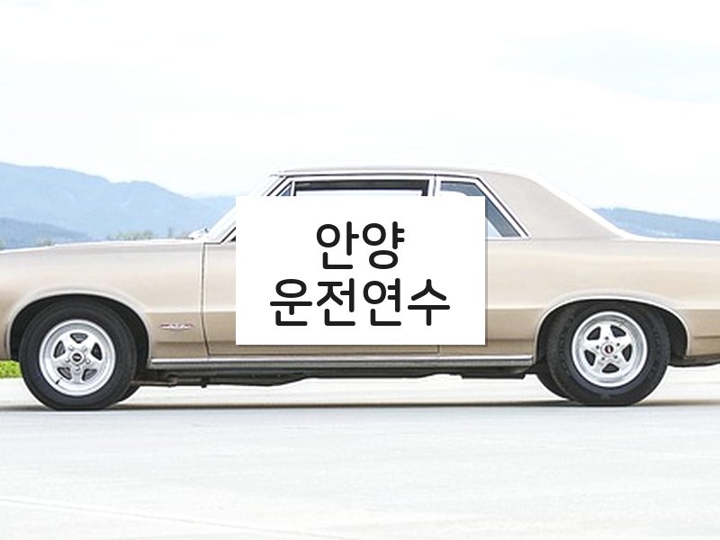 안양운전연수 후기