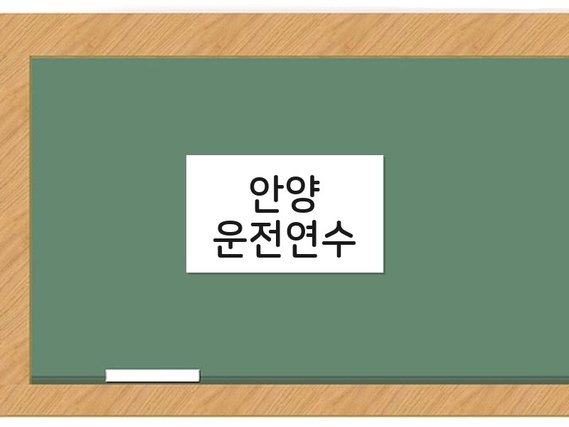 안양운전연수 후기