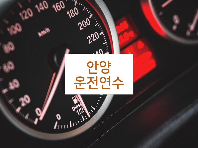 안양운전연수 후기