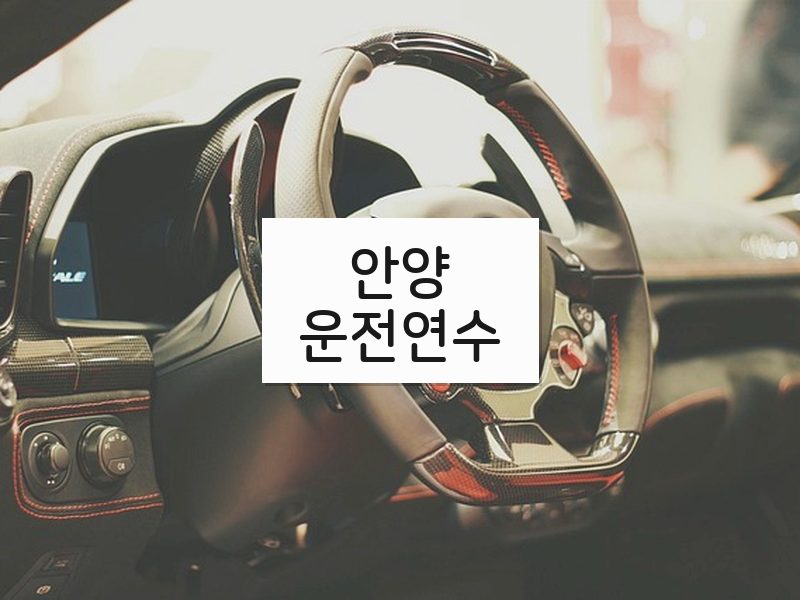 안양운전연수 후기