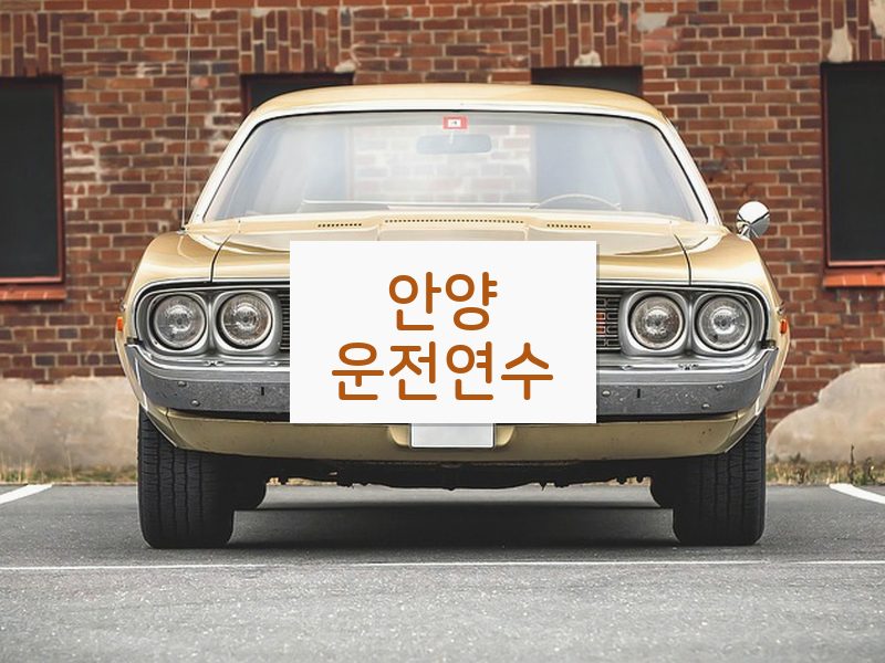 안양운전연수 후기