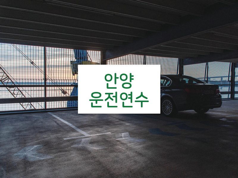 안양운전연수 후기