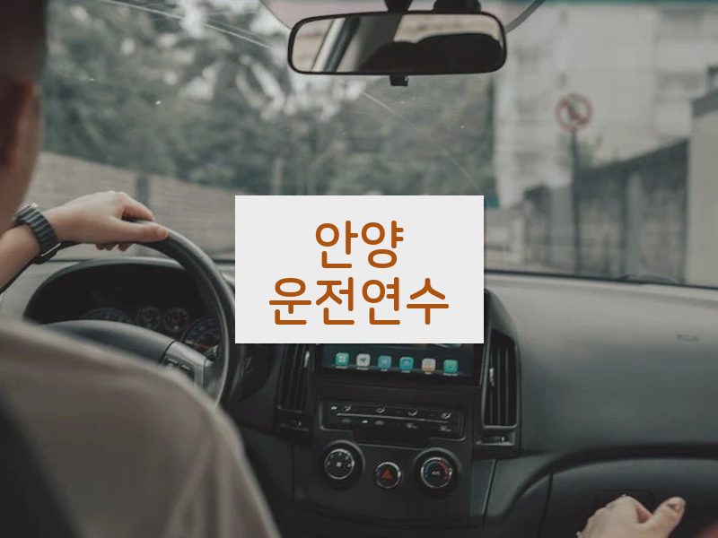 안양운전연수 후기