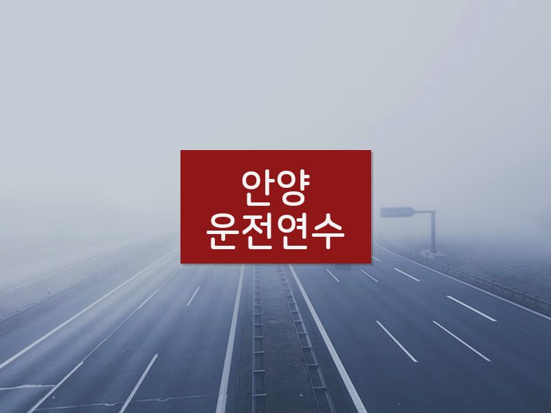 안양운전연수 후기