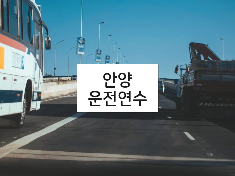 안양운전연수 후기