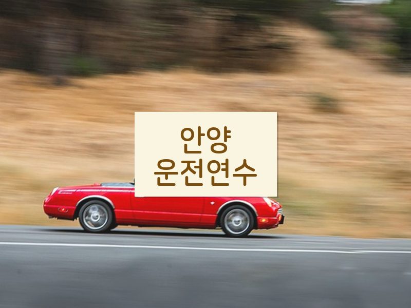 안양운전연수 후기