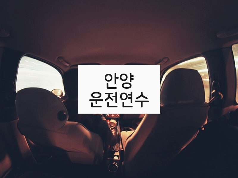 안양운전연수 후기