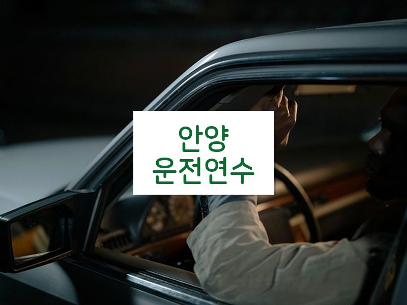 안양운전연수 후기