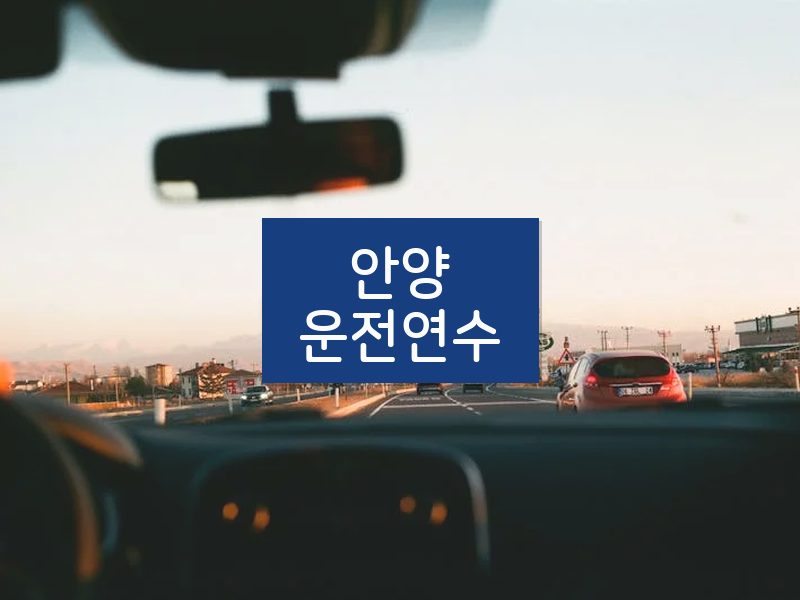 안양운전연수 후기