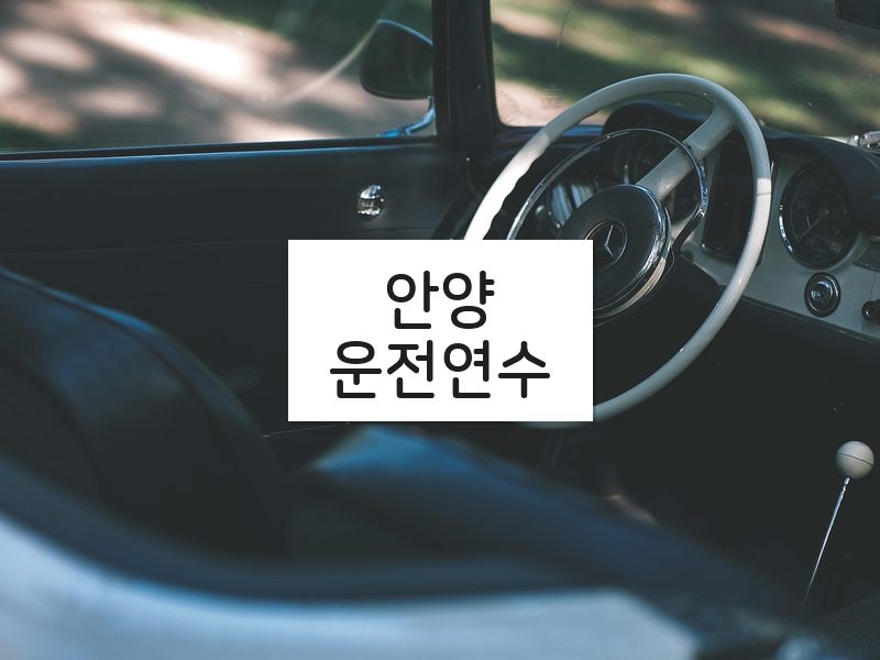안양운전연수 후기