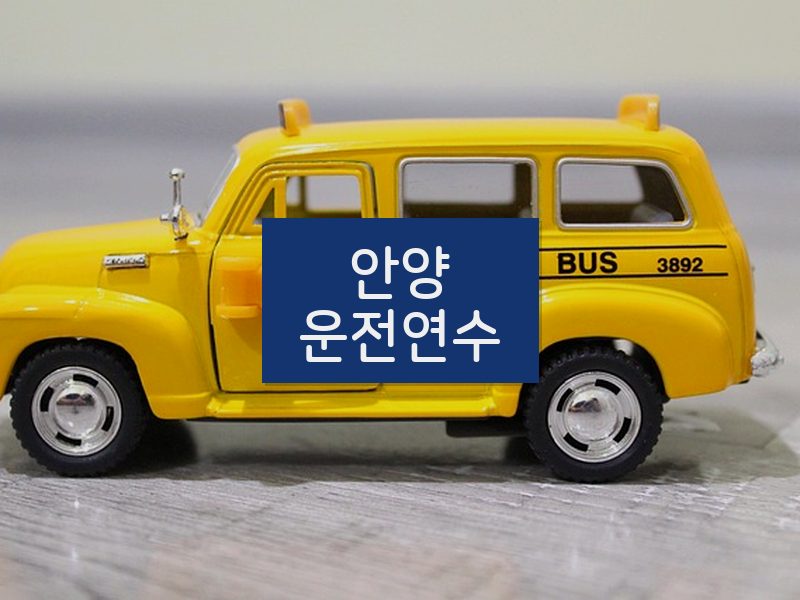 안양운전연수 후기