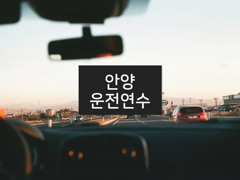 안양운전연수 후기