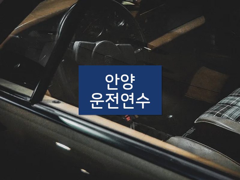 안양운전연수 후기