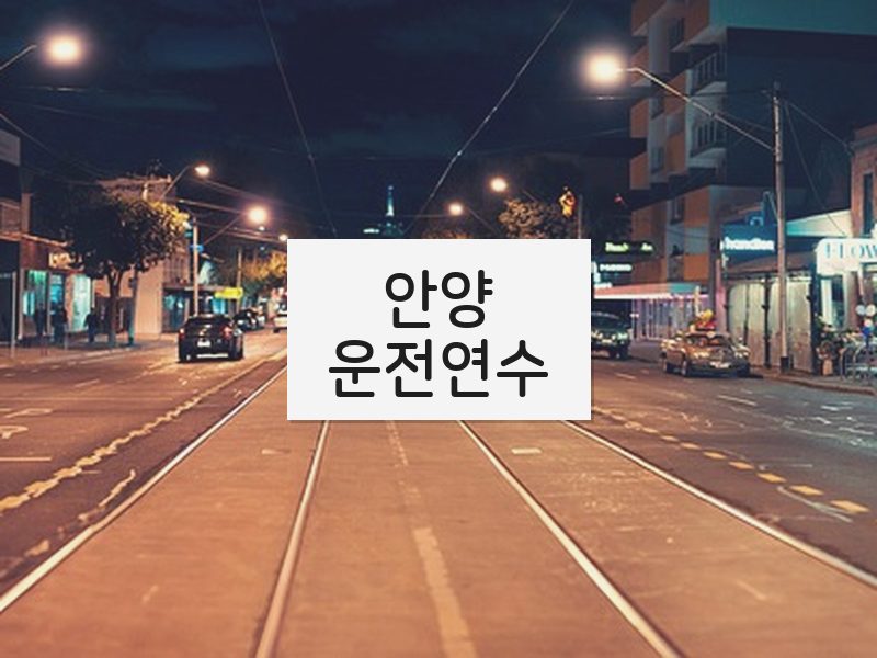 안양운전연수 후기