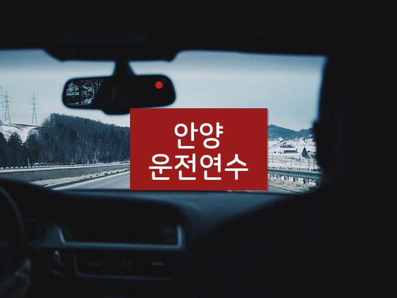 안양운전연수 후기