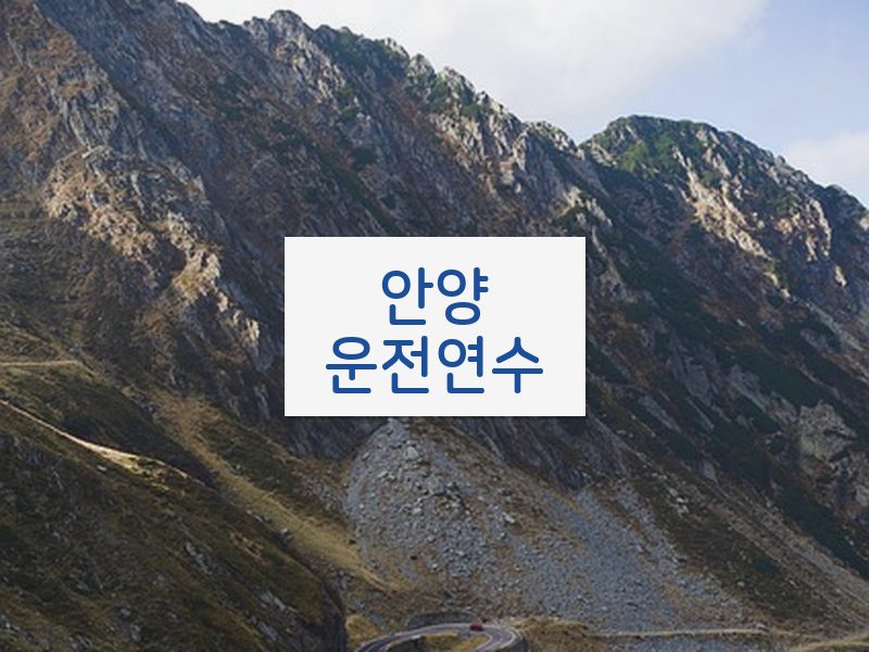 안양운전연수 후기
