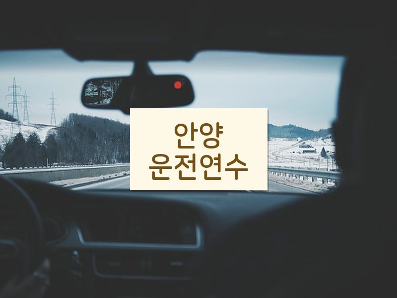 안양운전연수 후기