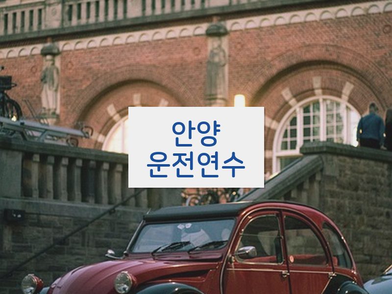 안양운전연수 후기
