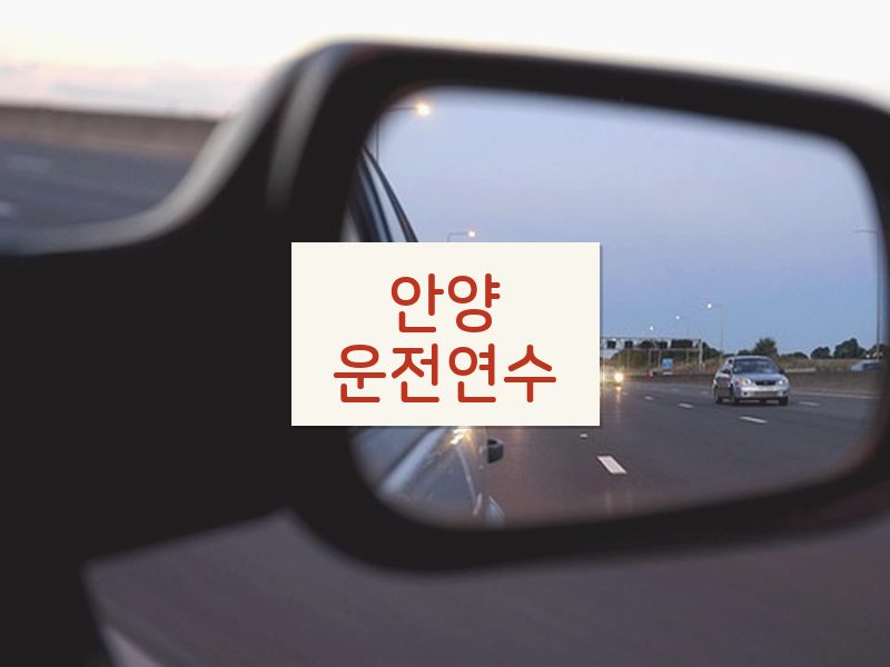 안양운전연수 후기