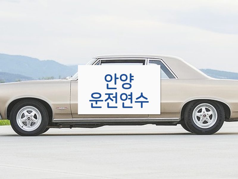 안양운전연수 후기