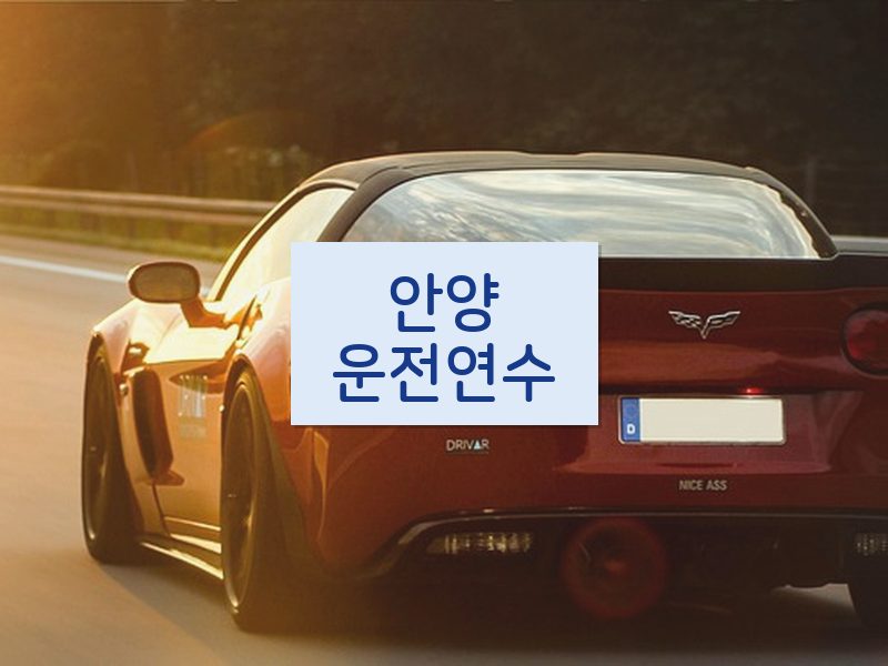 안양운전연수 후기