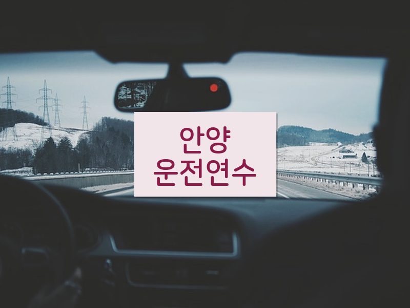 안양운전연수 후기