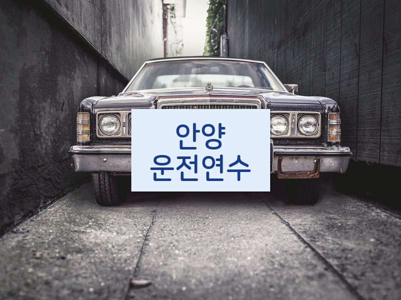 안양운전연수 후기