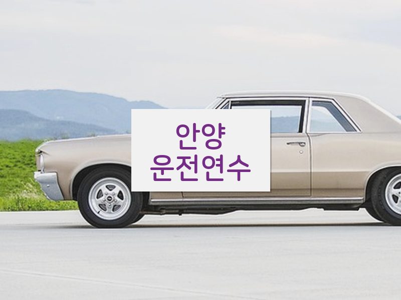안양운전연수 후기