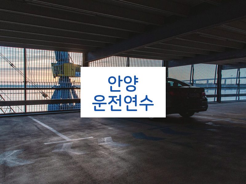 안양운전연수 후기
