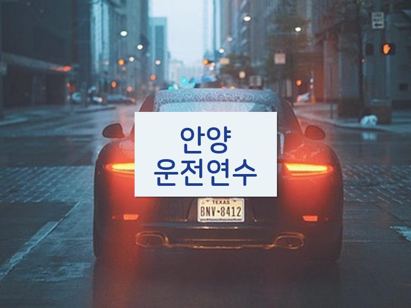 안양운전연수 후기