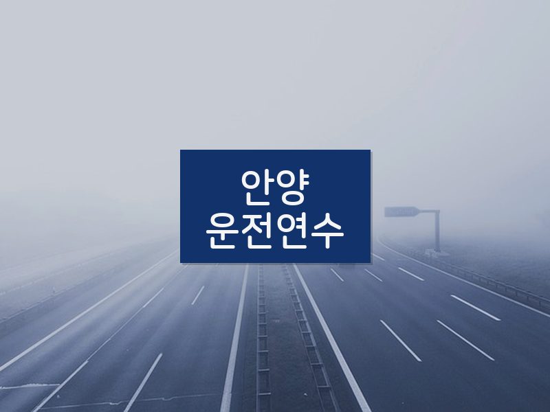 안양운전연수 후기