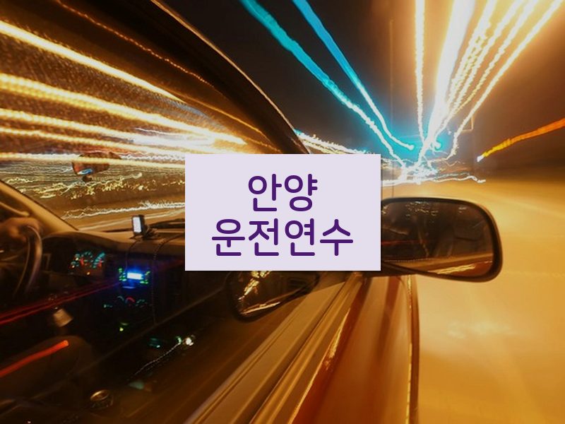 안양운전연수 후기