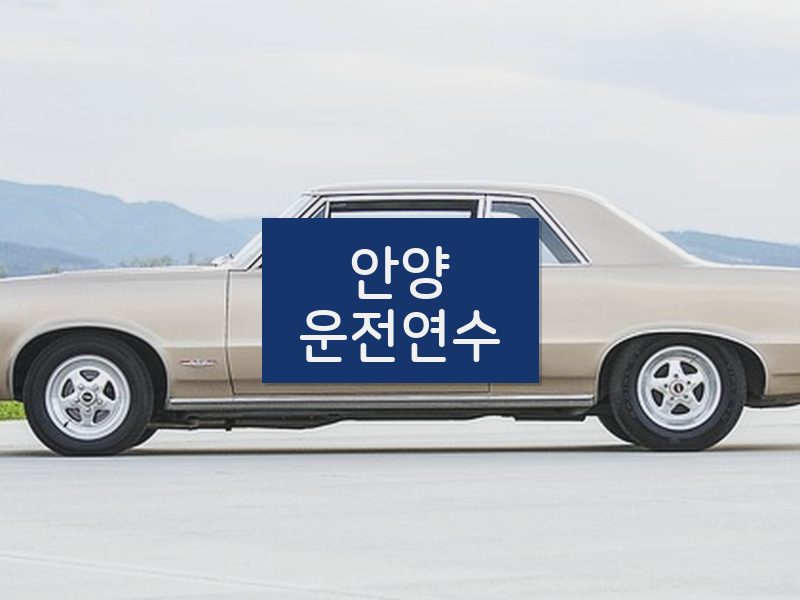 안양운전연수 후기