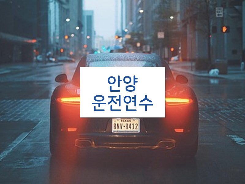 안양운전연수 후기